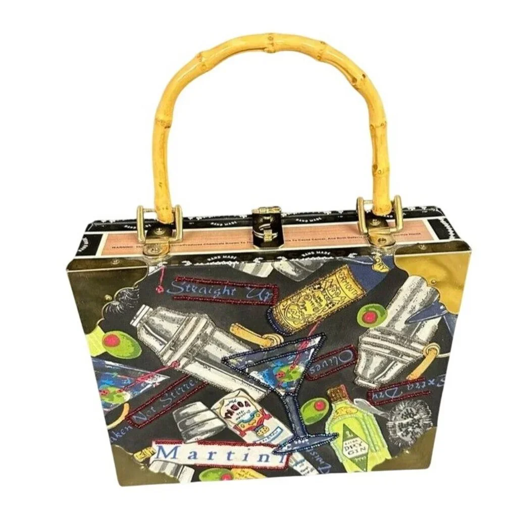 Vintage Cigar Box custom Handmade handbag purse Romeo Roma Whimsical NEW $185 - Picture 2 of 6